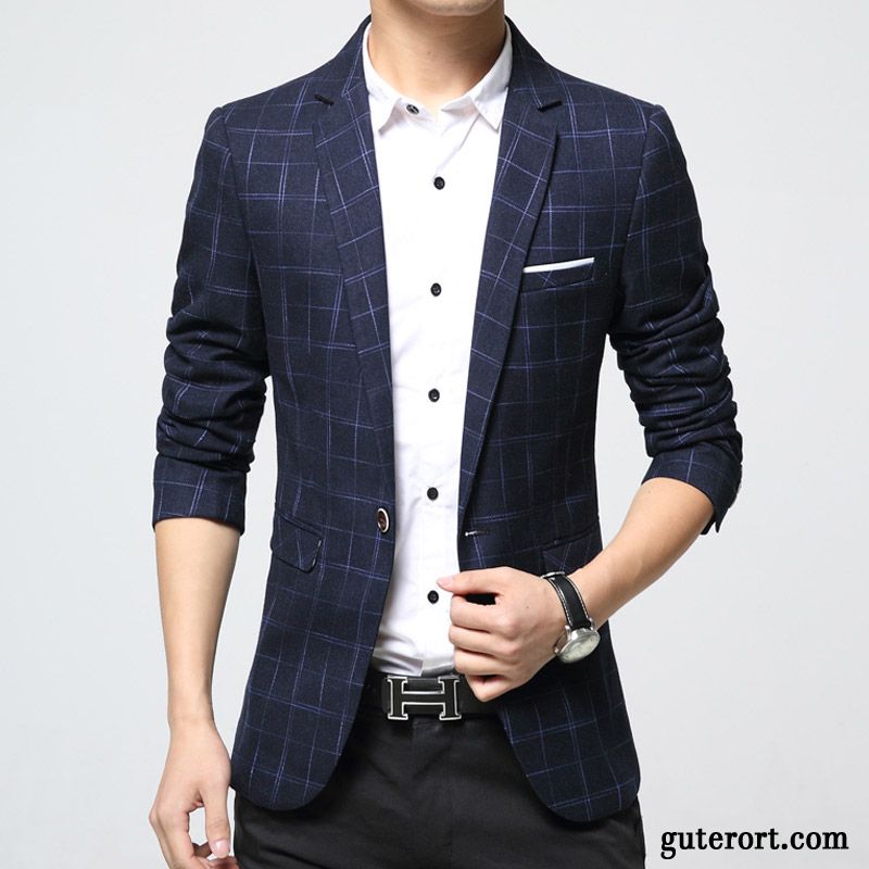 Anzüge Herren Online Silber, Casual Blazer Herren Verkaufen