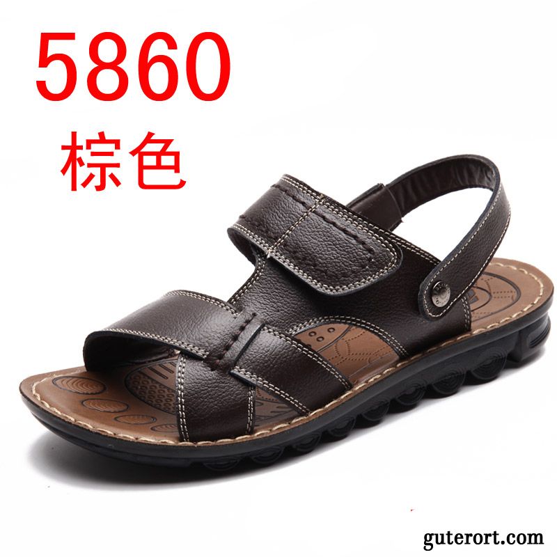 Bequeme Herren Sandalen Lachsrosa, Offene Schuhe Herren Billig