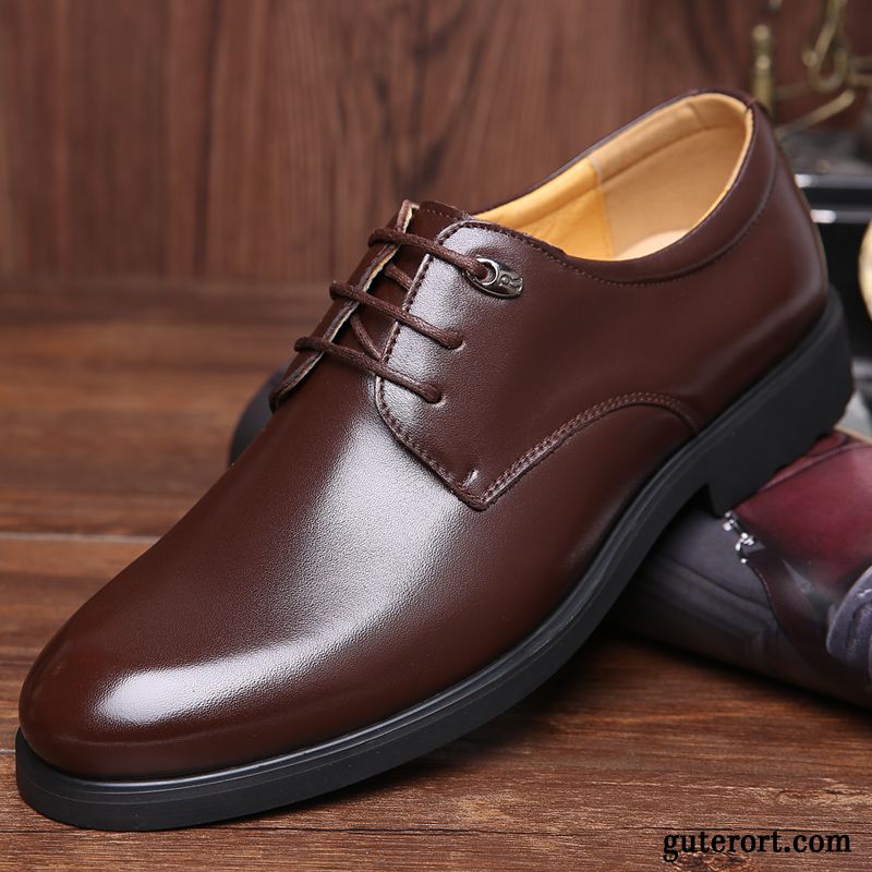 Blaue Schuhe Herren Günstig, Casual Leder Schuhe Lederschuhe Rot