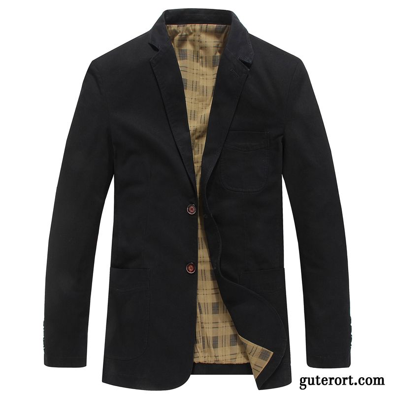 Blazer Beige Slim Fit Dunkelgrün, Herren Blazer Stretch