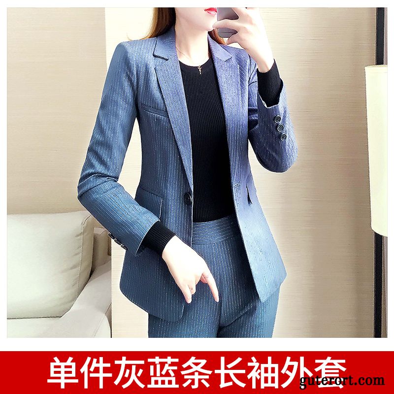 Blazer Damen Anzüge Temperament Mode Europa Allgleiches Mantel Bordeauxrot Rot