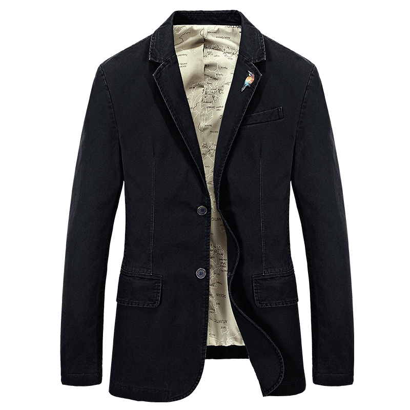 Blazer Herren Junge Mode Blau, Herren Blazer Slim Fit Schwarz Billig