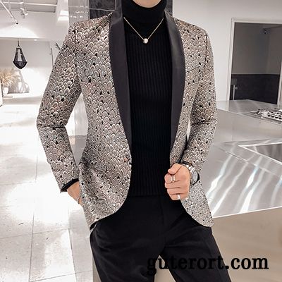 Blazer Herren Modern Billig, Blazer Blau Slim Fit Farbenreich