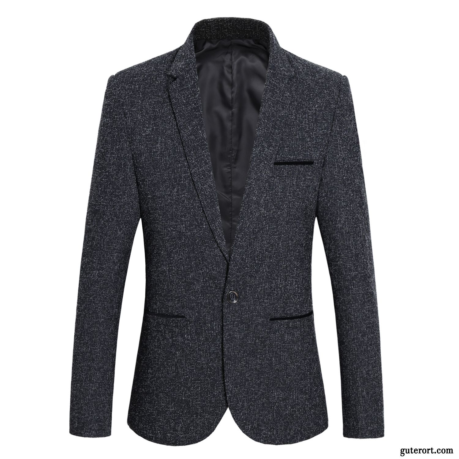 Blazer Herren Überzieher Schlank Anzüg Allgleiches Freizeit Trend Blau