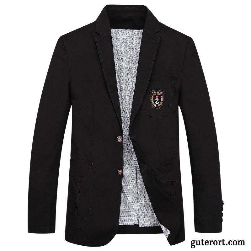 Blazer Schwarz Weiß Herren Billig, Blazer Herren Modern Rotblond