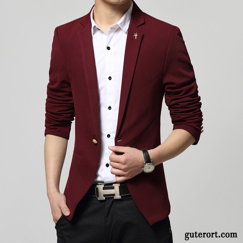 Blazer Slim Fit Herren Dunkelgrau, Hochzeitsblazer Günstig Kaufen Billig