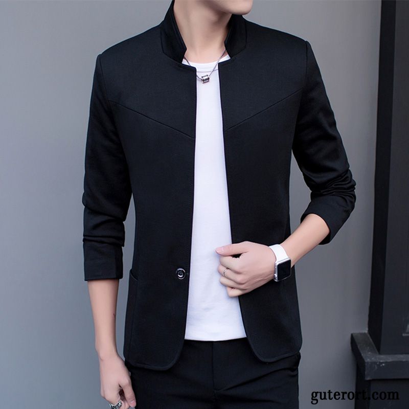 Blazer Weste Herren Schwarz Hellgrau, Blazer Herren Slim Fit Schwarz Sale