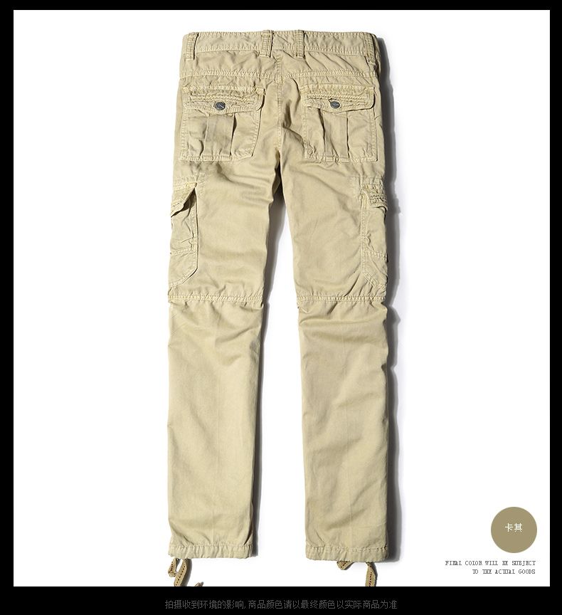 Cargohose Herren Freizeit Trend Sport Europa Lange Werkzeugbau Khaki