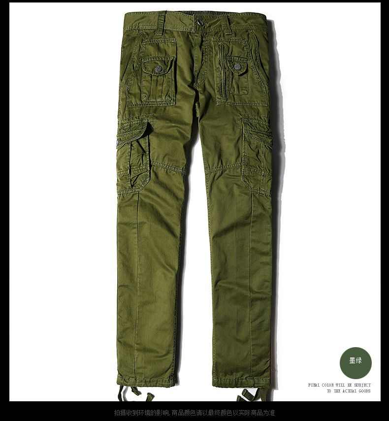 Cargohose Herren Freizeit Trend Sport Europa Lange Werkzeugbau Khaki