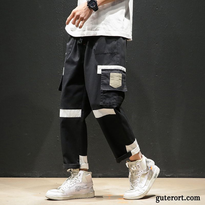 Cargohose Herren Neu Trend Sommer Fett Lose Freizeit Army Grün