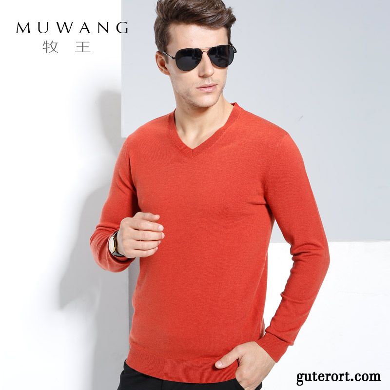 Cashmere Mode Pullover Herren Billig, Pullover Brusttasche Herren Dunkelblau