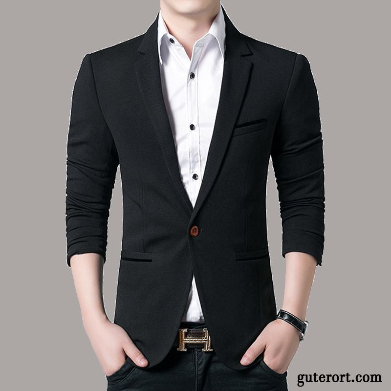 Casual Blazer Herren, Modeanzüge Herren Hellrosa