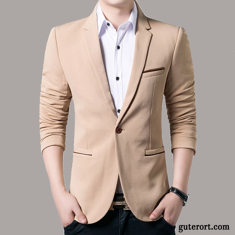 Casual Blazer Herren, Modeanzüge Herren Hellrosa