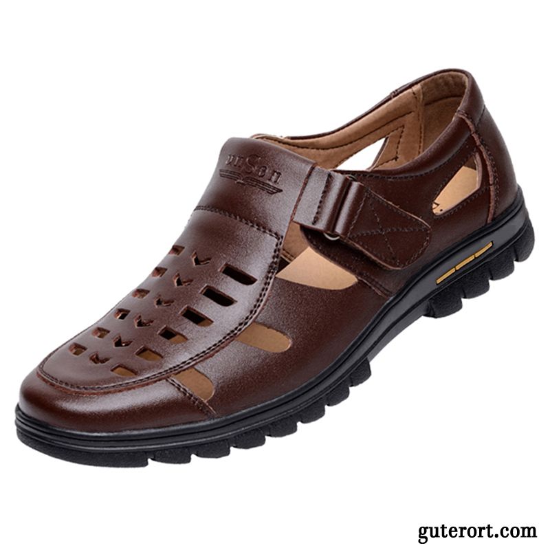 Clogs Schuhe Herren Farbig, Trekking Sandalen Leder Herren Verkaufen