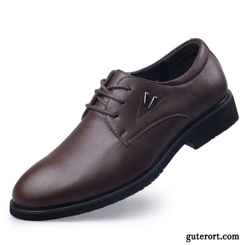 Coole Schuhe Herren Lederschuhe Dunkelgrau, Bequeme Schuhe Herren