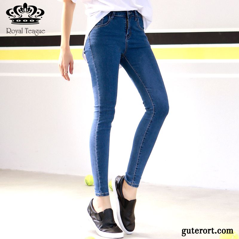 Damen Jeans Applikationen Lindgrün, Leichte Sommer Jeans Für Damen Billig