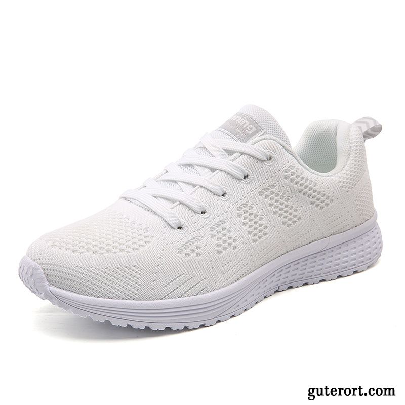 Damen Mode Schuhe Grau Günstig, Sport Sneaker Damen Sportschuhe Rosa