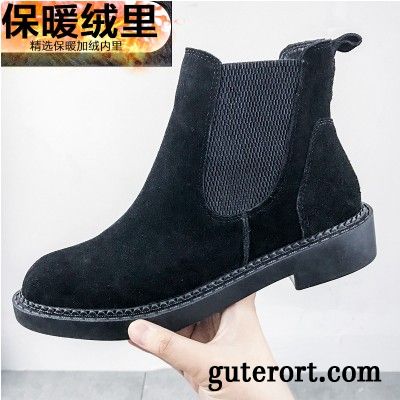 Damenstiefel Dunkelblau Verkaufen, Damen Winterstiefel Leder Hellfarbig