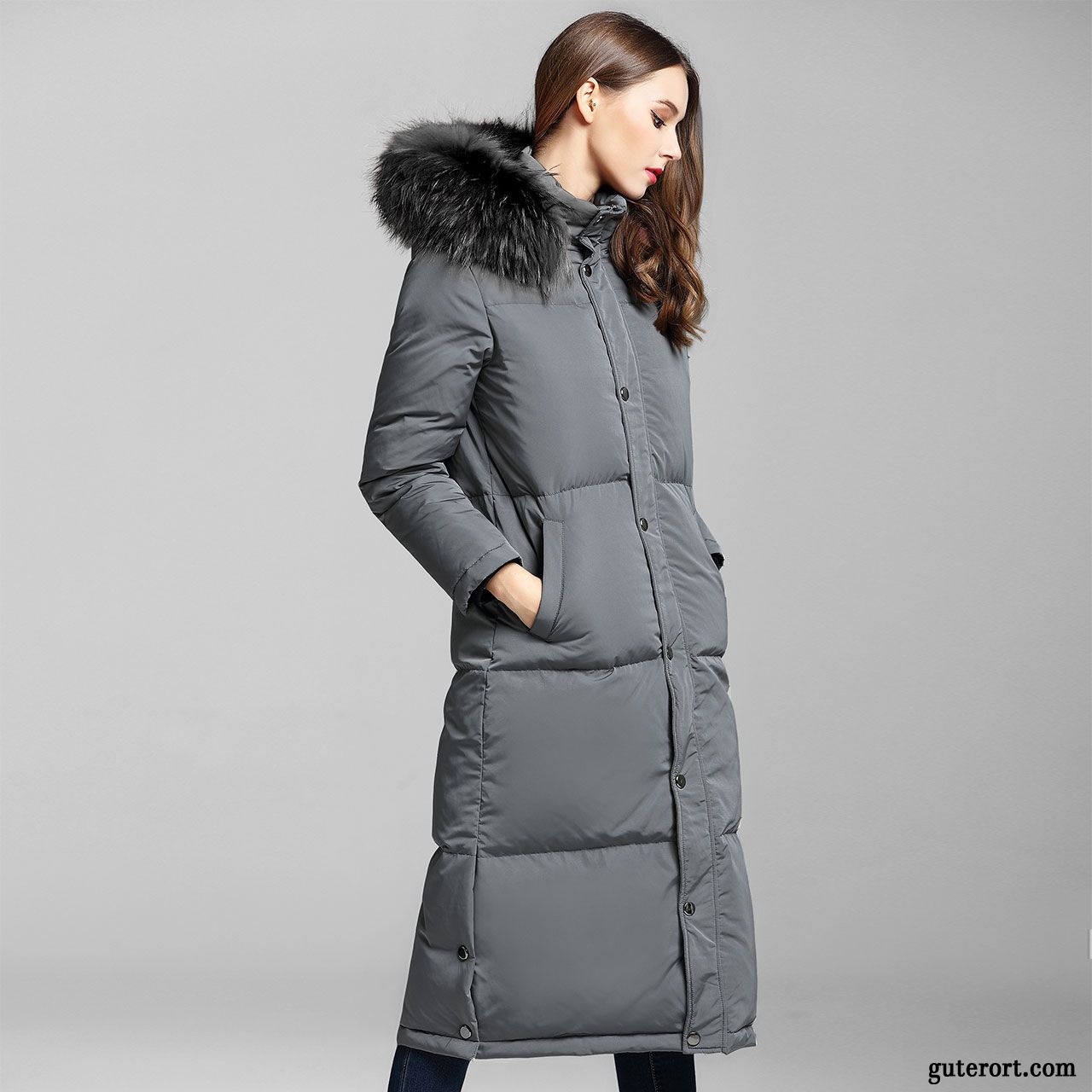 Daunen Longjacke Damen Rabatt, Daunenjacke Frühling Damen Daunenjacken Dunkelblau