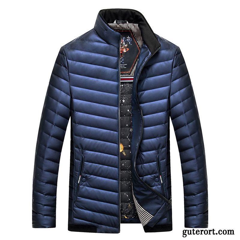 Daunen Winterjacke Herren Daunenjacken Orangenfarbig, Daunenjacke Ski Herren