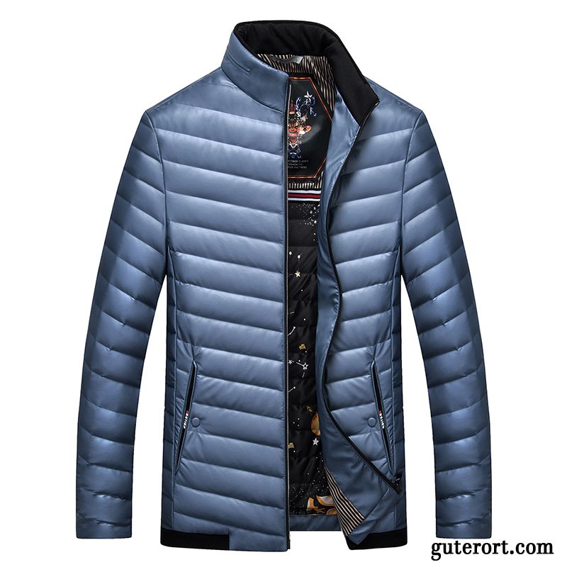 Daunen Winterjacke Herren Daunenjacken Orangenfarbig, Daunenjacke Ski Herren