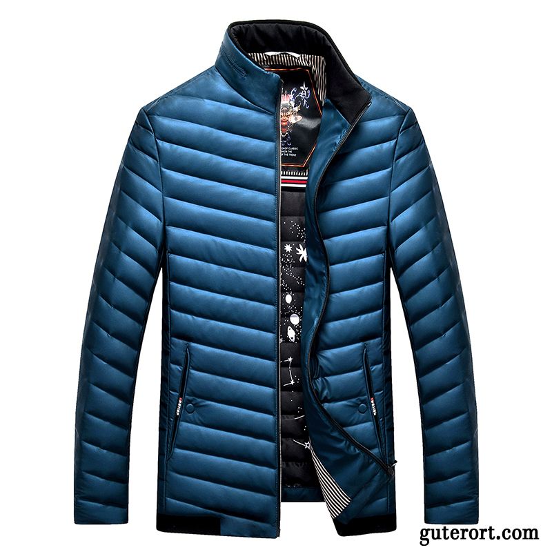 Daunen Winterjacke Herren Daunenjacken Orangenfarbig, Daunenjacke Ski Herren