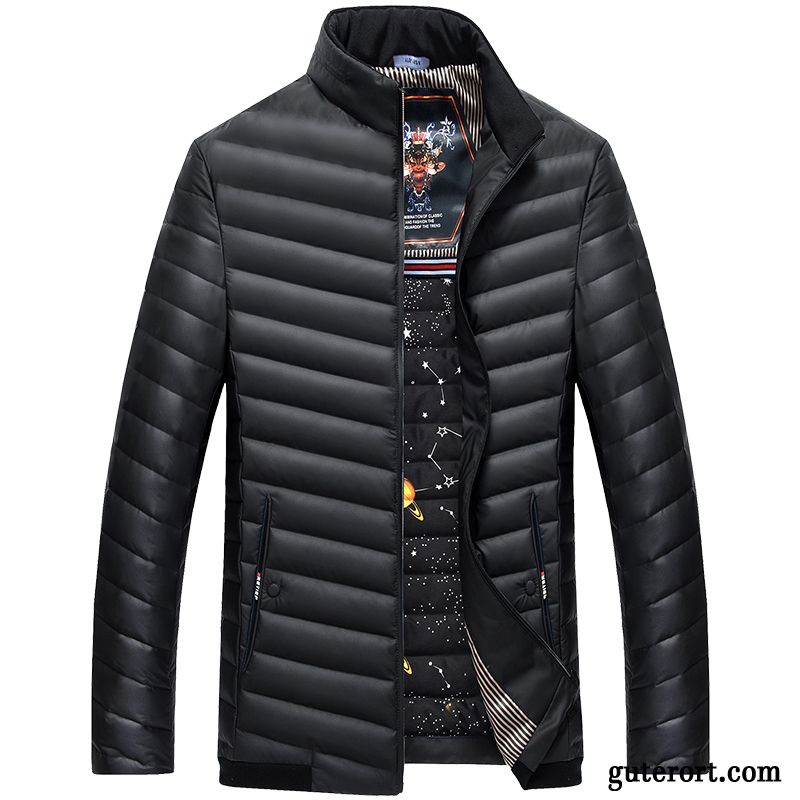 Daunen Winterjacke Herren Daunenjacken Orangenfarbig, Daunenjacke Ski Herren