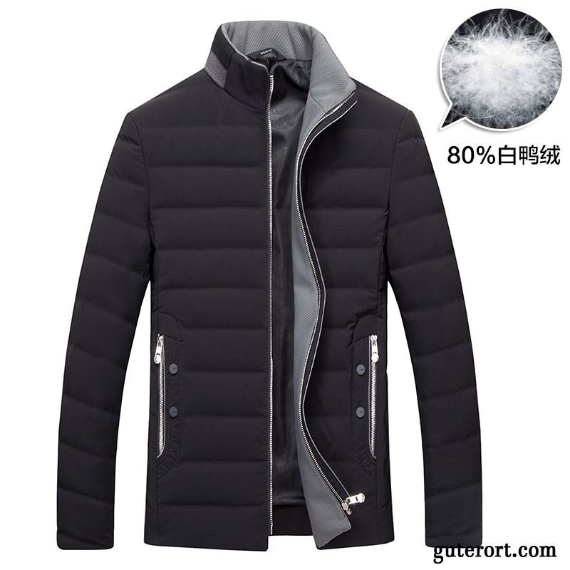 Daunenjacke Fell Herren, Mode Winterjacke Herren Daunenjacken Durchsichtig