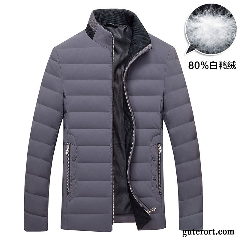 Daunenjacke Fell Herren, Mode Winterjacke Herren Daunenjacken Durchsichtig