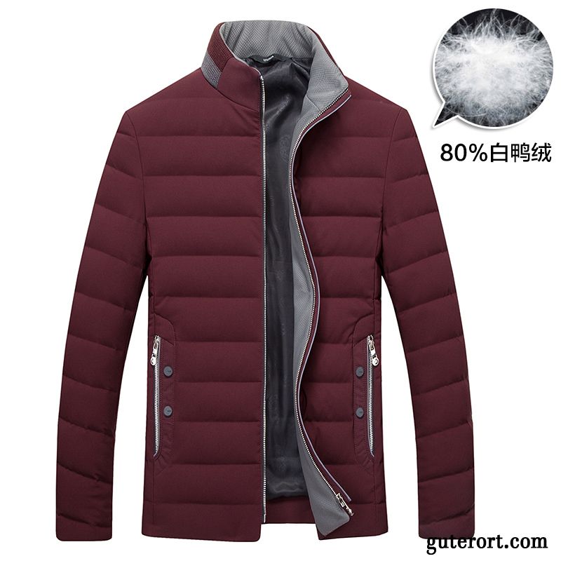 Daunenjacke Fell Herren, Mode Winterjacke Herren Daunenjacken Durchsichtig