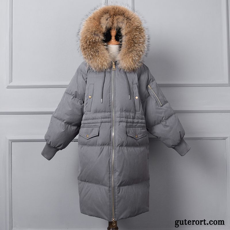 Daunenjacke Mit Fellkragen Damen Daunenjacken Gelb, Leichte Steppjacke Damen Mit Kapuze Günstig