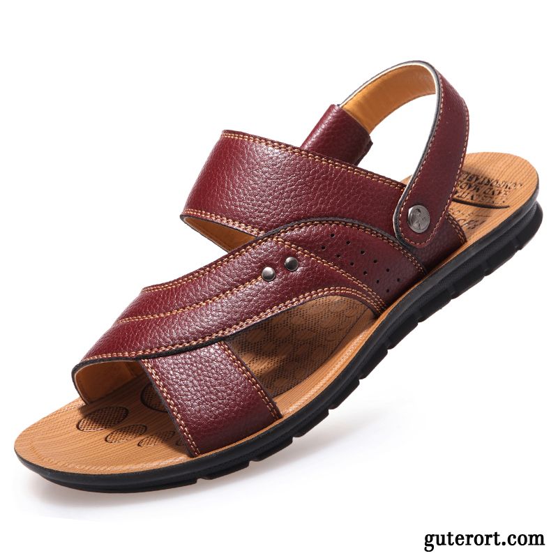 Sandalen Herren Günstig, Sandalen Günstig Kaufen Dunkelrot