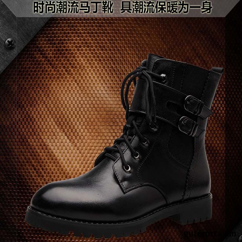 Elegant Schuhe Herren Kaufen, Winter Schnürstiefel Herren Hellrosa