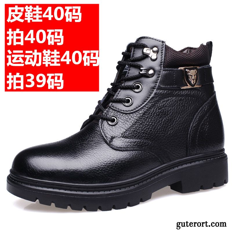 Elegant Schuhe Männer Rabatt, Herren Winterstiefel Klettverschluss Lavendel