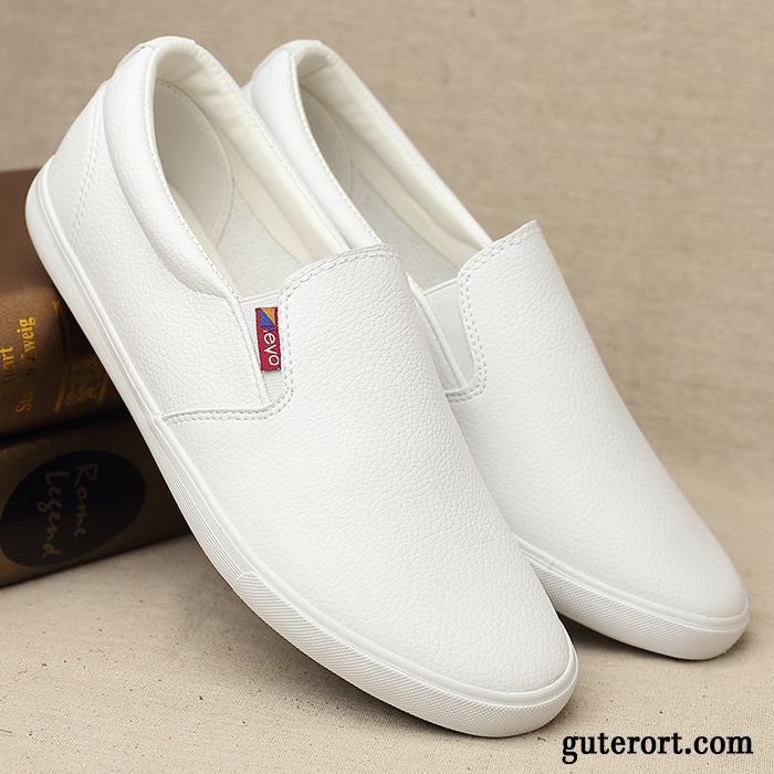 Extravagante Schuhe Herren Halbschuhe Weiss, Schuhe Herren Slipper Kaufen