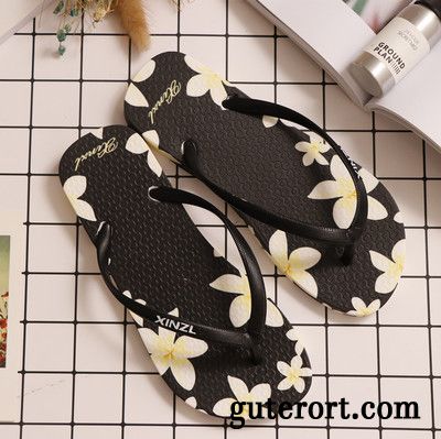 Flip Flops Damen Sommer Plateauschuhe Hausschuhe Pantolette Rutschsicher Neue Sandfarben Gelb