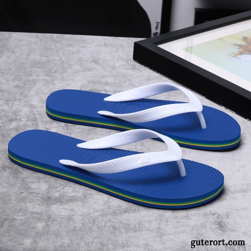 Flip Flops Herren Hausschuhe Sommer Neue Mode Persönlichkeit Trend Sandfarben Schwarz