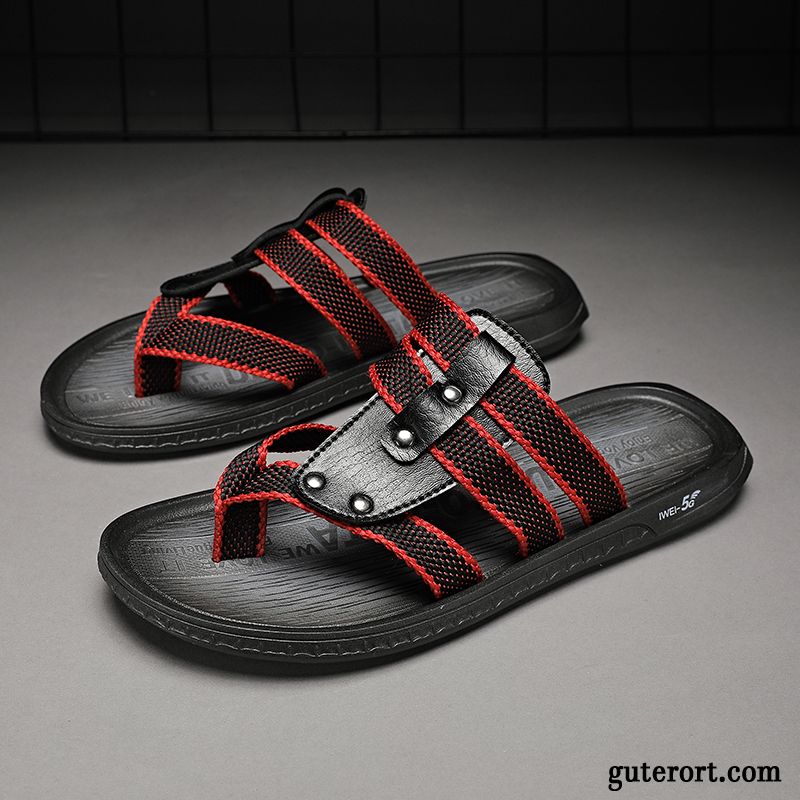 Flip Flops Herren Neue Rom Pantolette Persönlichkeit Mode Hausschuhe Weiß