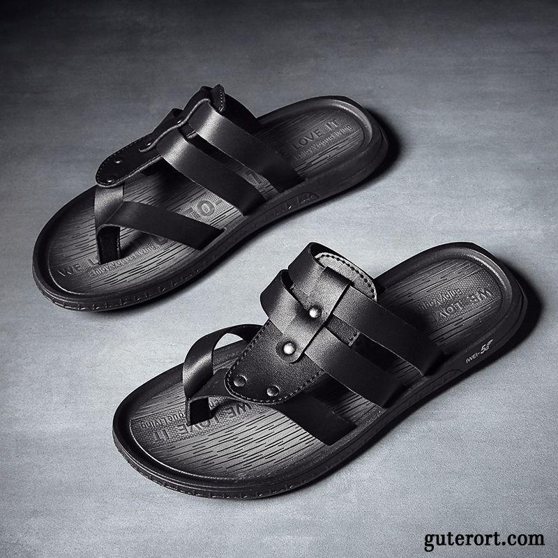 Flip Flops Herren Neue Rom Pantolette Persönlichkeit Mode Hausschuhe Weiß