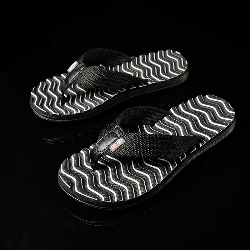 Flip Flops Herren Neue Rutschsicher Dicke Sohle Schuhe Tragen Hausschuhe Sandfarben Rot