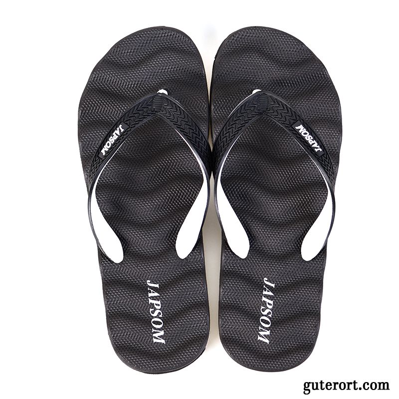 Flip Flops Herren Neue Schuhe Hausschuhe Sandalen Sommer Rutschsicher Sandfarben Grau