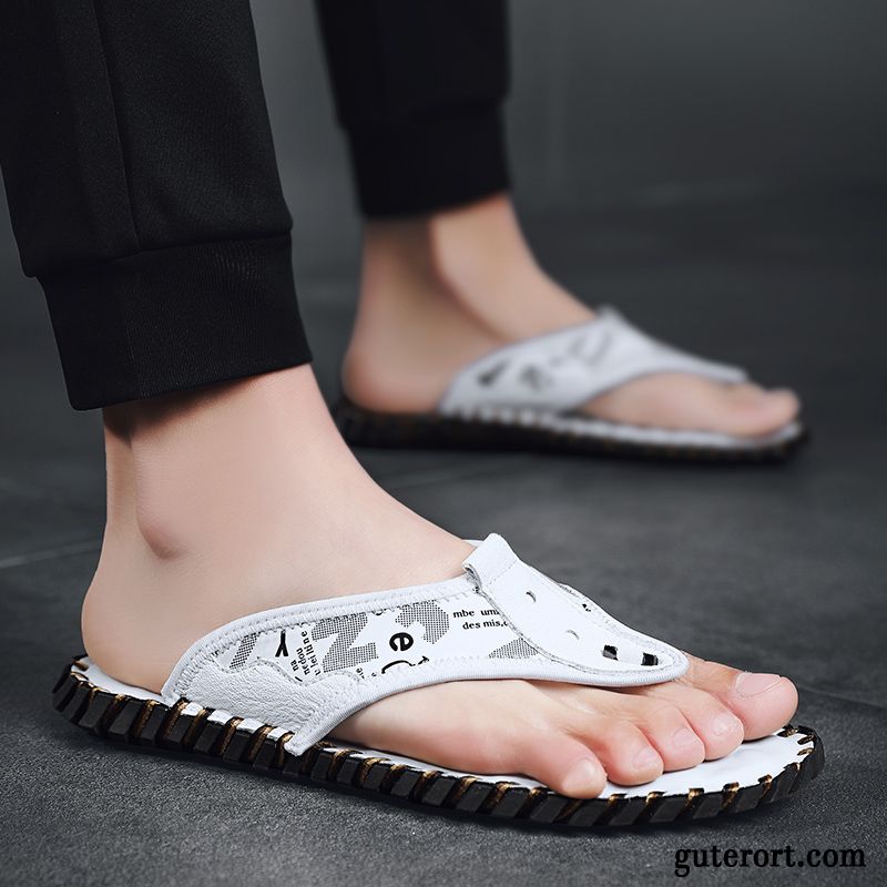 Flip Flops Herren Persönlichkeit Sandalen Hausschuhe Trend Neue Sommer Khaki Sandfarben