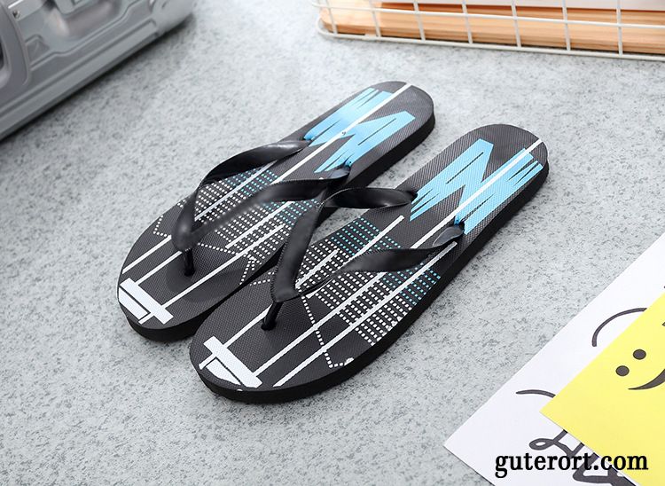 Flip Flops Herren Sandalen Kostenloser Versand Gemütlich Tragen Pantolette Trend Grün