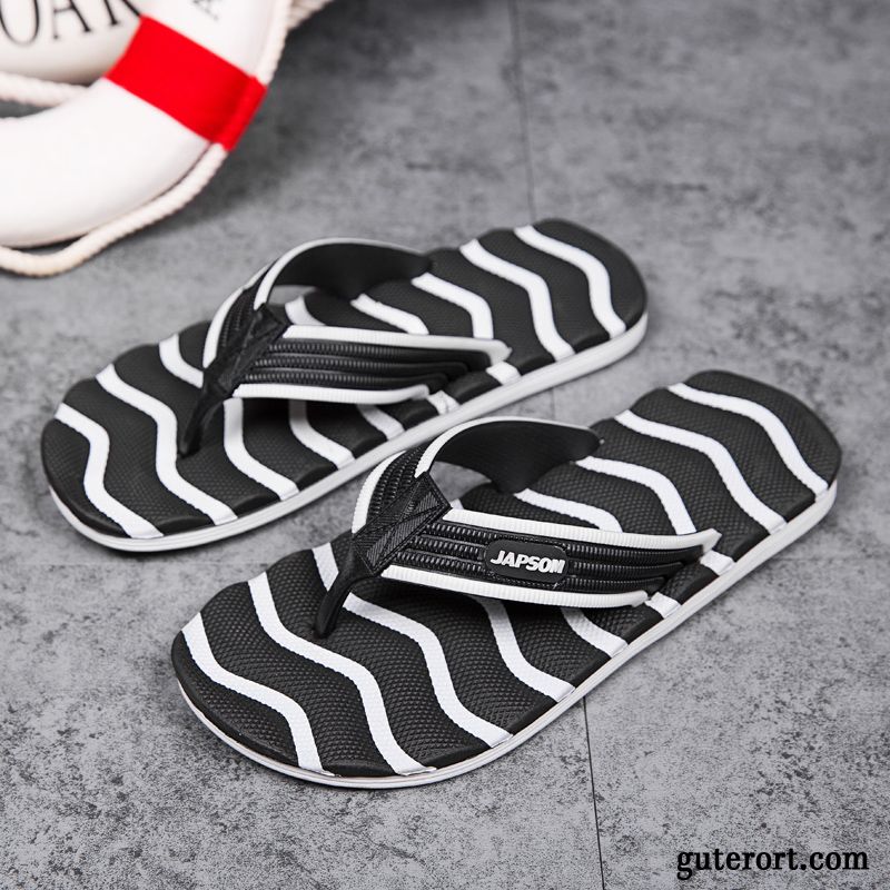 Flip Flops Herren Trend Pantolette Rutschsicher Große Größe Schuhe Lovers Sandfarben Blau