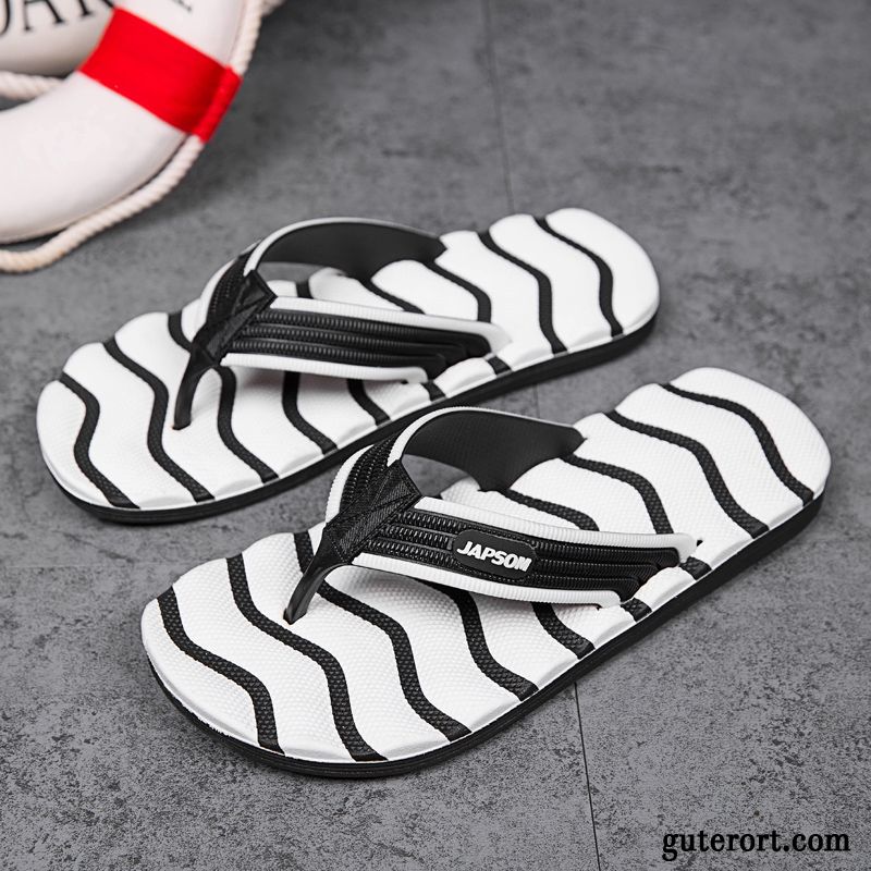 Flip Flops Herren Trend Pantolette Rutschsicher Große Größe Schuhe Lovers Sandfarben Blau