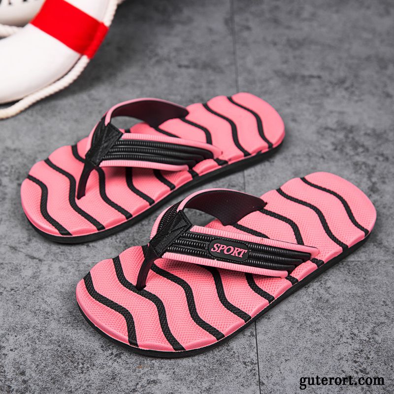 Flip Flops Herren Trend Pantolette Rutschsicher Große Größe Schuhe Lovers Sandfarben Blau