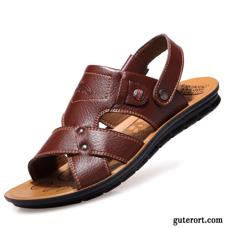 Gefütterte Schuhe Herren, Sandalen Sale Herren Dunkelrot