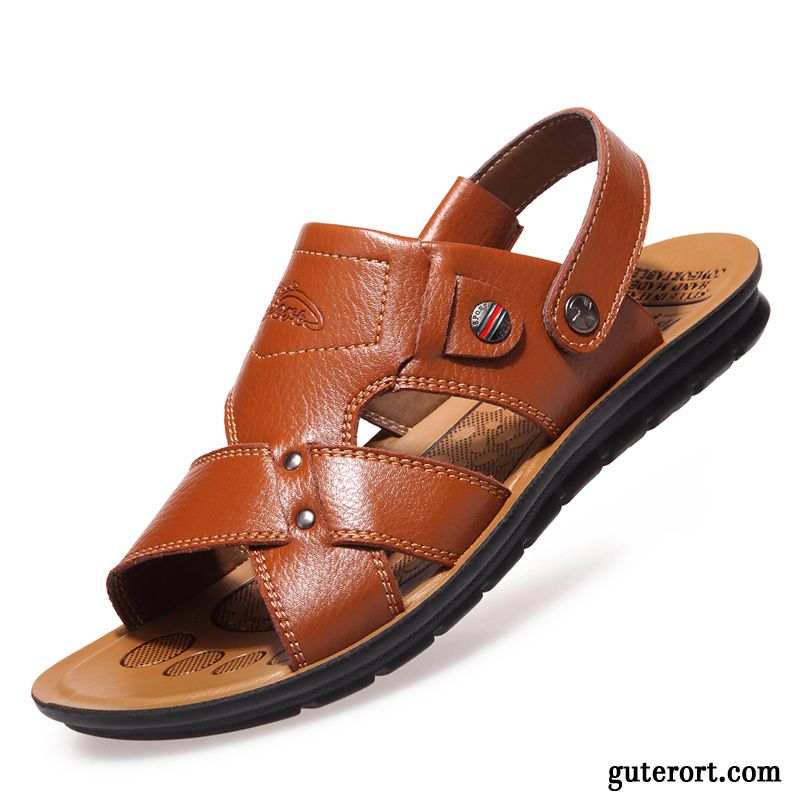 Gefütterte Schuhe Herren, Sandalen Sale Herren Dunkelrot