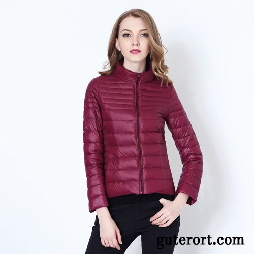 Glänzende Daunenjacke Billig, Daunenjacke Damen Rosa Daunenjacken Meeresgrün