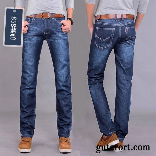 Graue Jeans Herren, Jeans Kontrastmode Herren Hellrosa